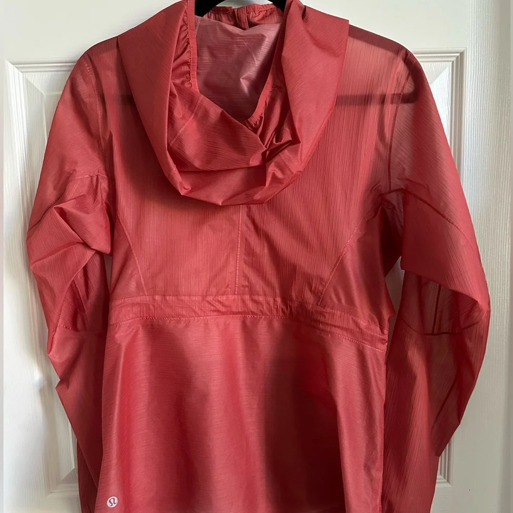 Lululemon Athletica Red Utility Jacket with Hood - Picture 2 of 3